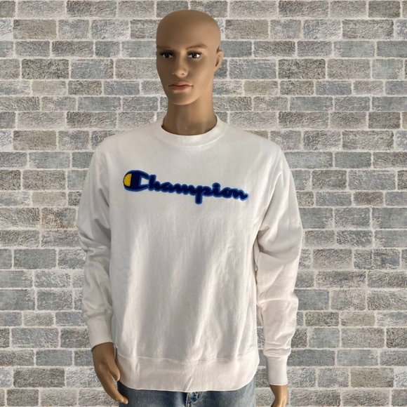Champion Other - Champion | Unisex Pullover Crewneck Sweater Medium White